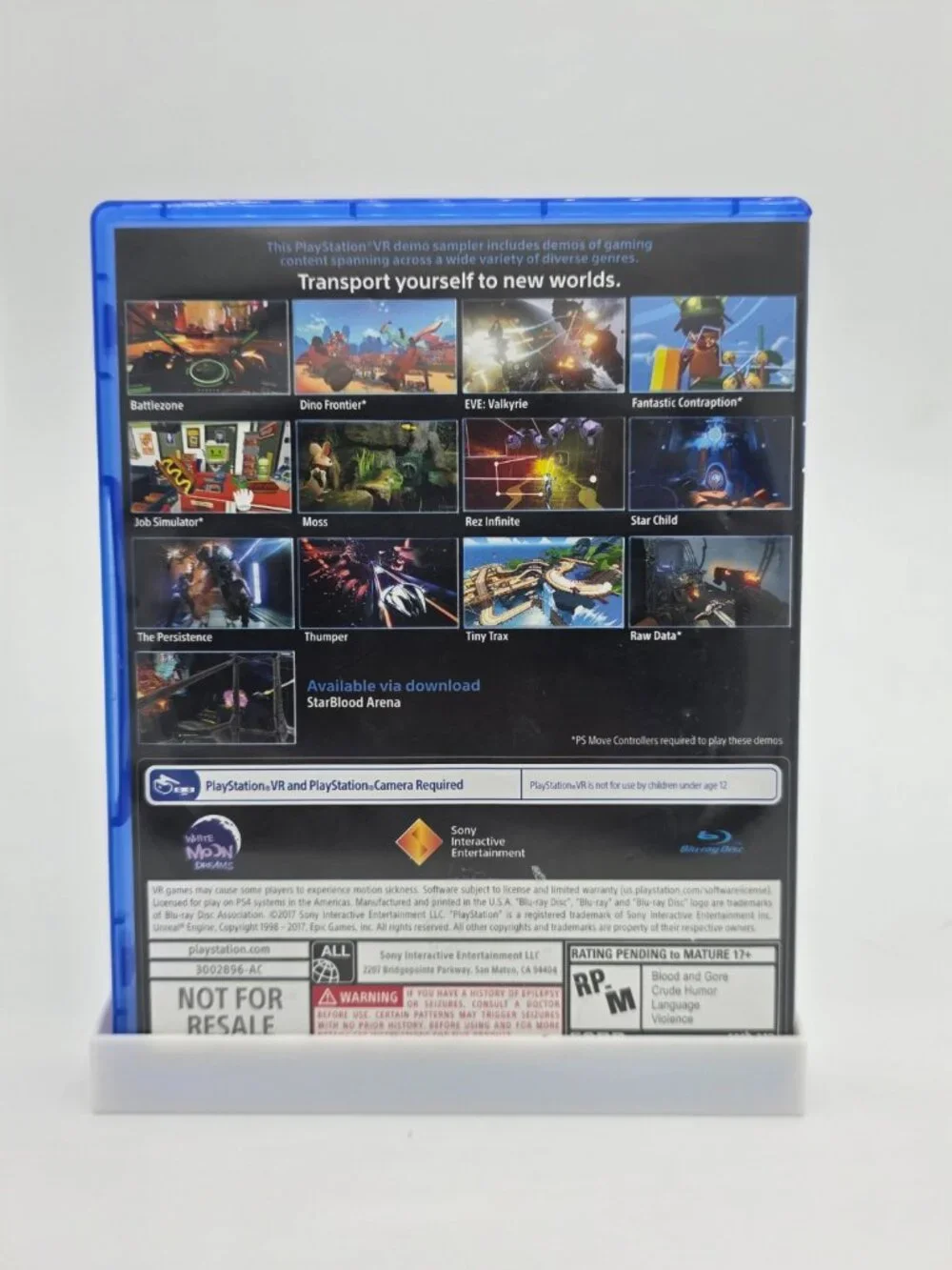 Sony PS4 PlayStation VR Demo Disc 2.0